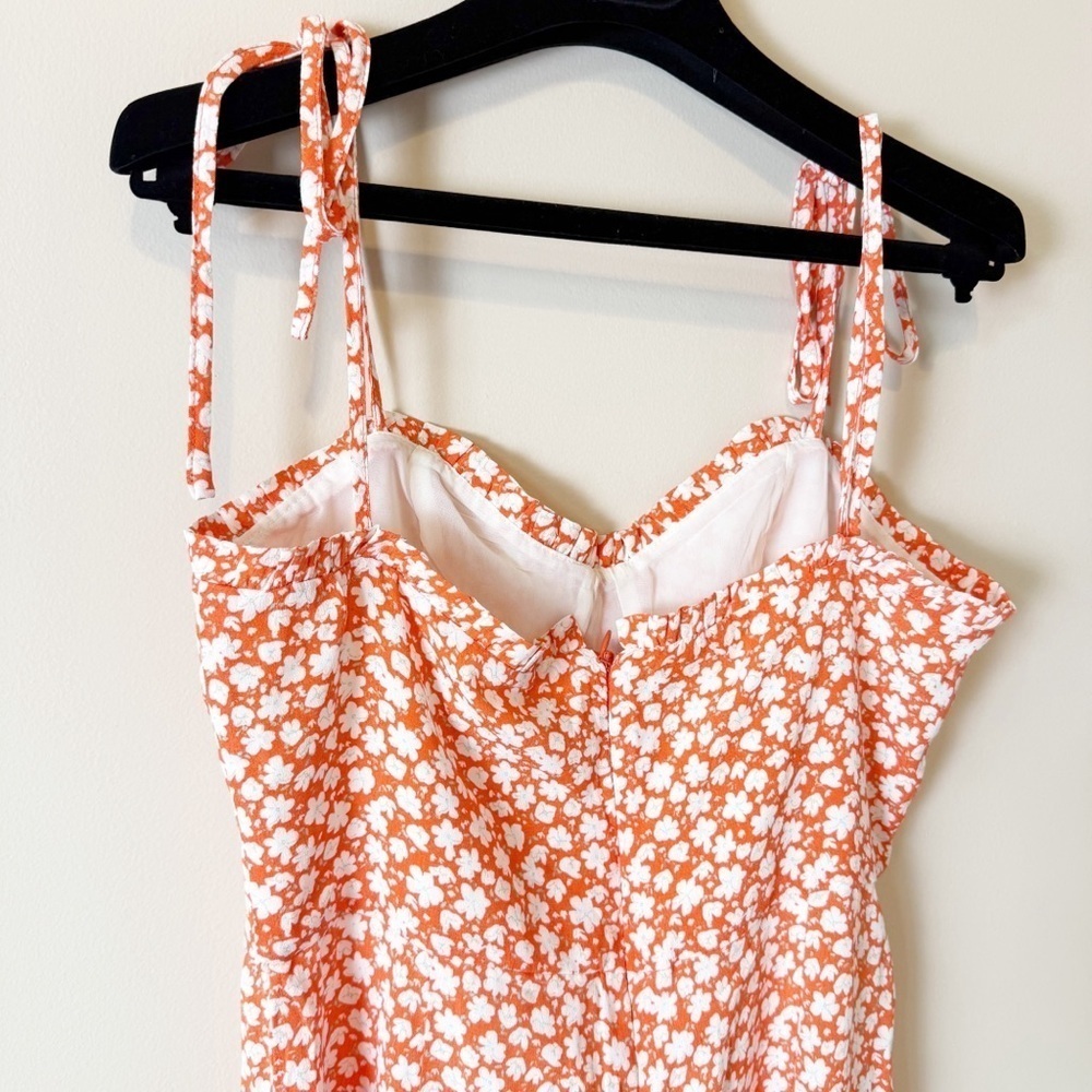 MNG Floral Pink Jumpsuit M - Picture 11 of 15